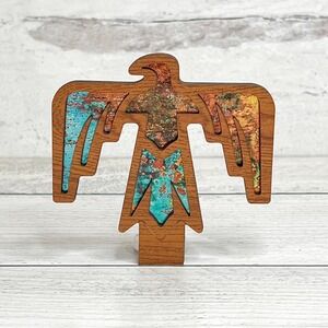 Handcrafted Thunderbird Night Light Southwestern Decor Rustic Home Accent